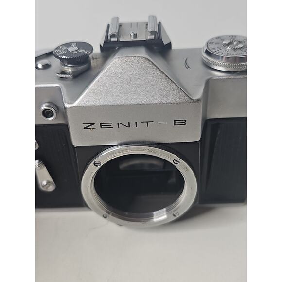 Soviet Zenit B 35mm SLR Film Camera Body M42 Screw Mount Vintage V29 - Picture 3 of 15